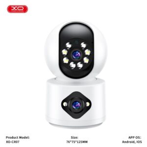 XOCR07 2.4GHz Wi-Fİ Bağlantı Çift Kameralı Gece Görüşlü HD Akıllı Kamera