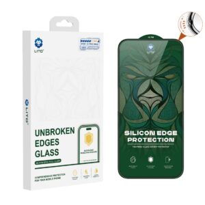 Lito D+ Ultra Silikon Kenar iPhone Ekran Koruyucu