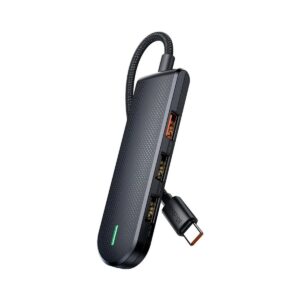 Mcdodo HU-1430 5 in 1 Type-C Çoklayıcı (USB3.0x1+USB2.0x2+SD/TF Card Slotx1)- Gri