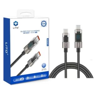 LITO 100W LED Göstergeli Type C-Type C Hızlı Şarj-LD09
