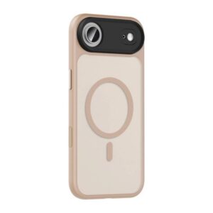 iPhone 17 Air Uyumlu MagSafe Özellikli Sert Fall Telefon Kılıf-Gold-